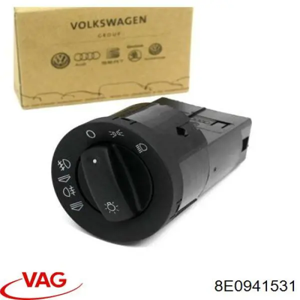 8E0941531 VAG interruptor de faros para "torpedo"