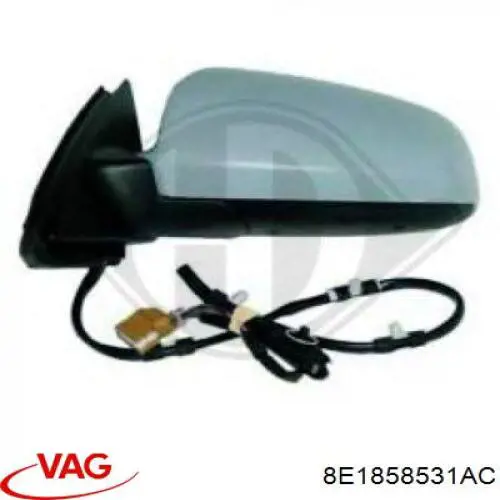 8E1858531AC VAG soporte, retrovisor exterior izquierdo