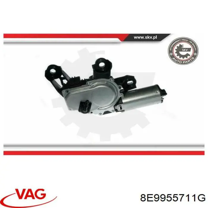 8E9955711G VAG motor limpiaparabrisas luna trasera