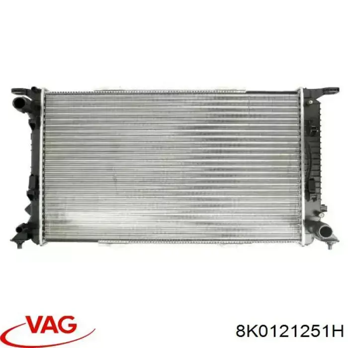 8K0121251H VAG radiador refrigeración del motor