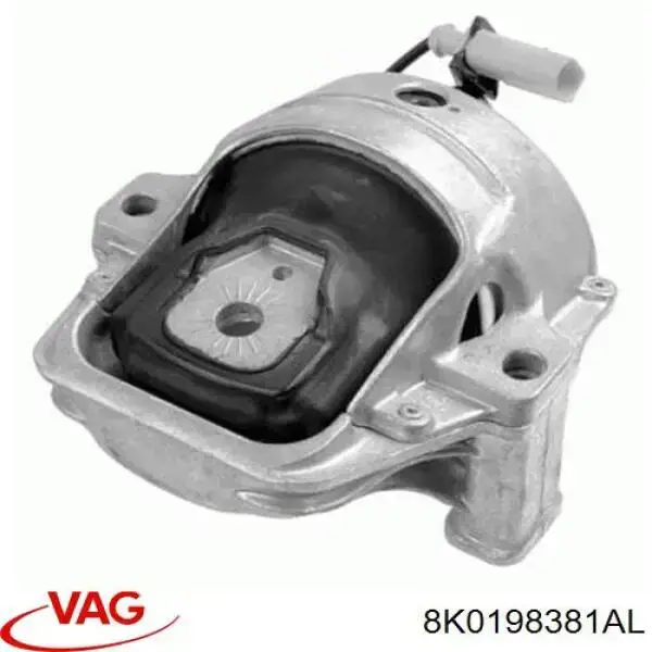 8K0198381AL VAG soporte motor izquierdo