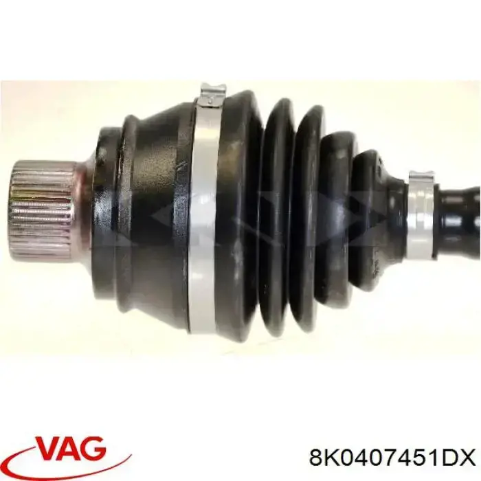 8K0407451DX VAG árbol de transmisión delantero