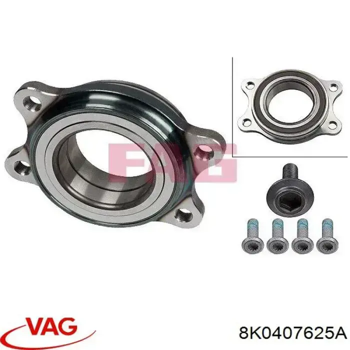 8K0407625A VAG cojinete de rueda delantero