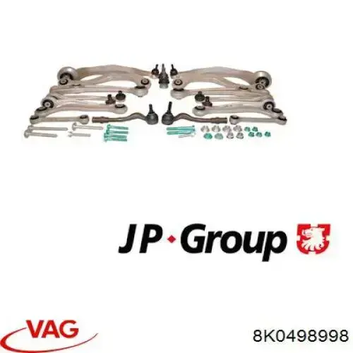 8K0498998 VAG kit de brazo de suspension delantera