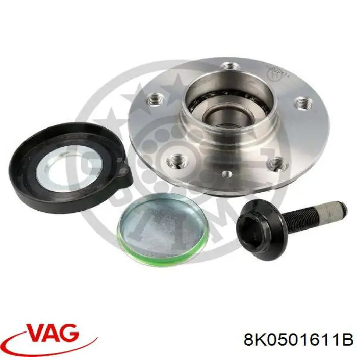 8K0501611B VAG cubo de rueda trasero