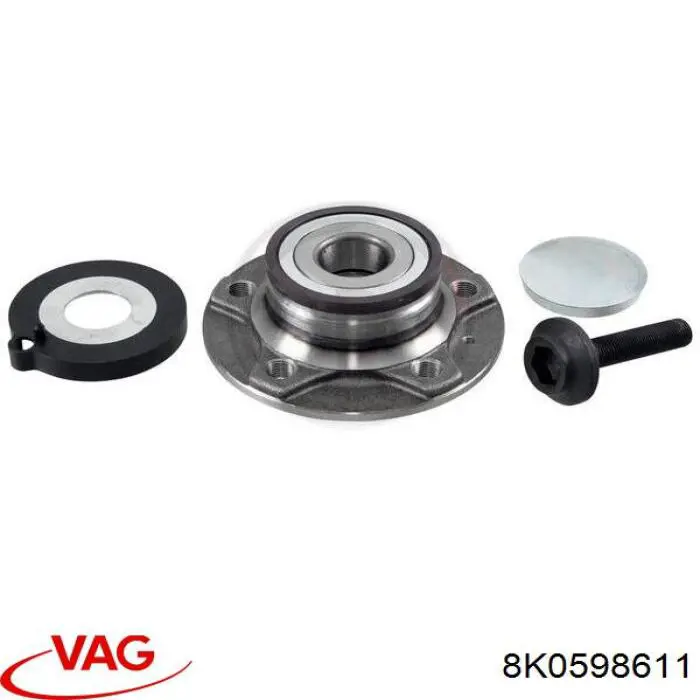 8K0598611 VAG cubo de rueda trasero