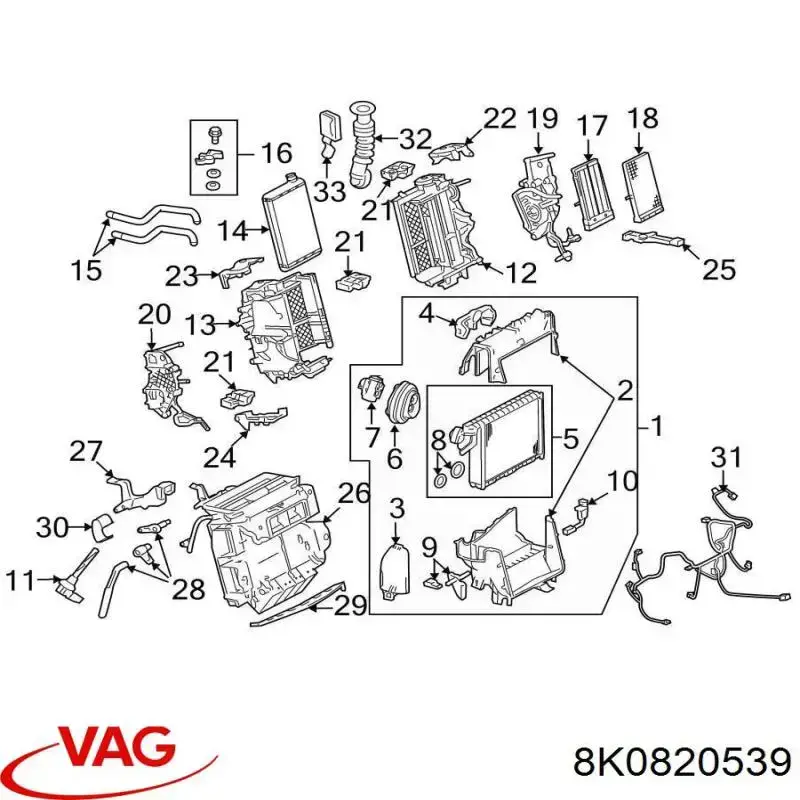  Sensor de temperatura del evaporador para Volkswagen Crafter 2E