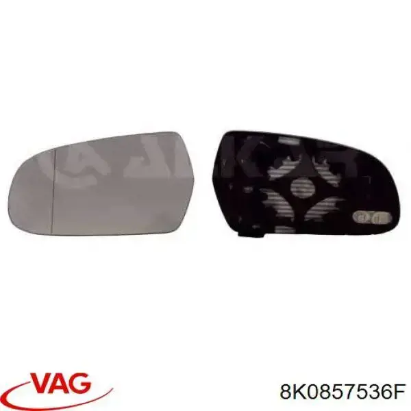 8K0857536F VAG cristal de espejo retrovisor exterior derecho