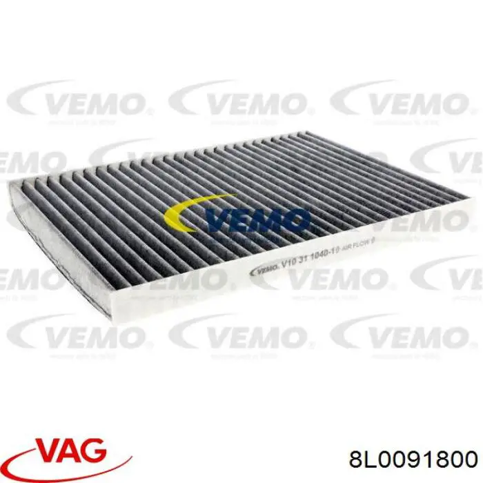 8L0091800 VAG filtro de habitáculo