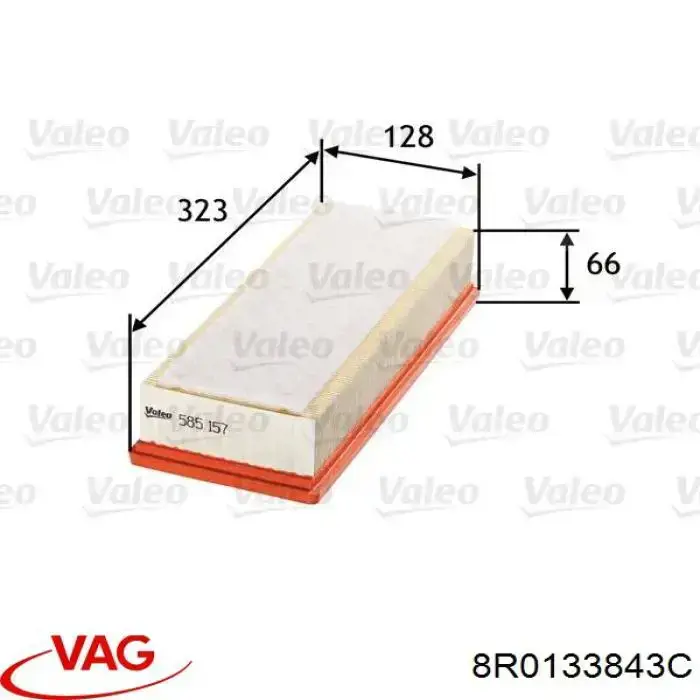 8R0133843C VAG filtro de aire