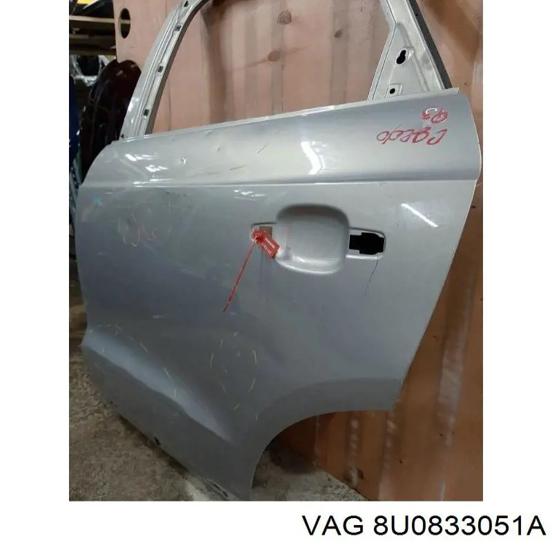  Puerta trasera izquierda para Audi Q3 8UB, 8UG