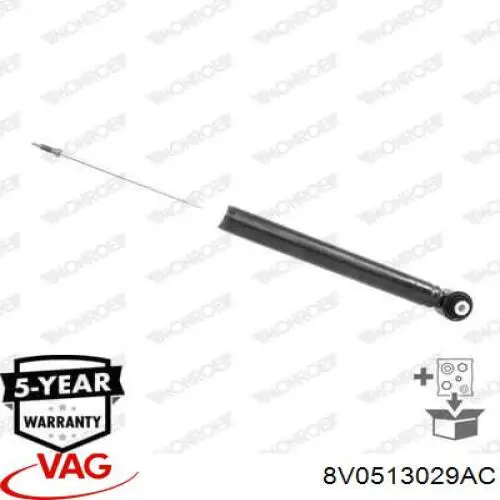 8V0513029AC VAG amortiguador trasero