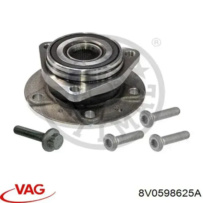 8V0598625A VAG cubo de rueda delantero