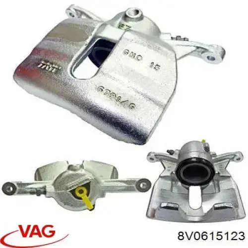 8V0615123 VAG pinza de freno delantera izquierda