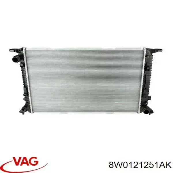 8W0121251AK VAG radiador refrigeración del motor