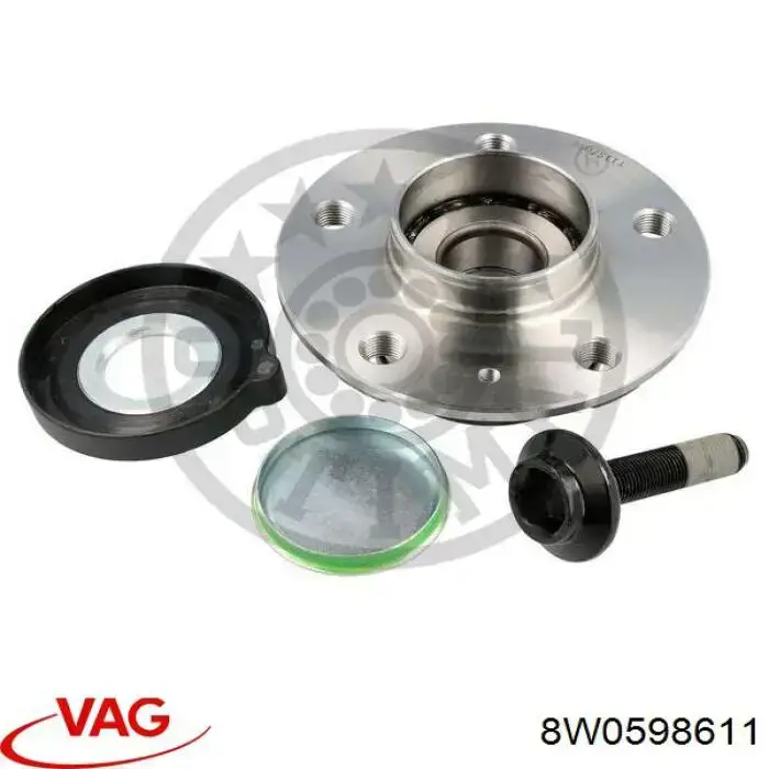 8W0598611 VAG cubo de rueda trasero