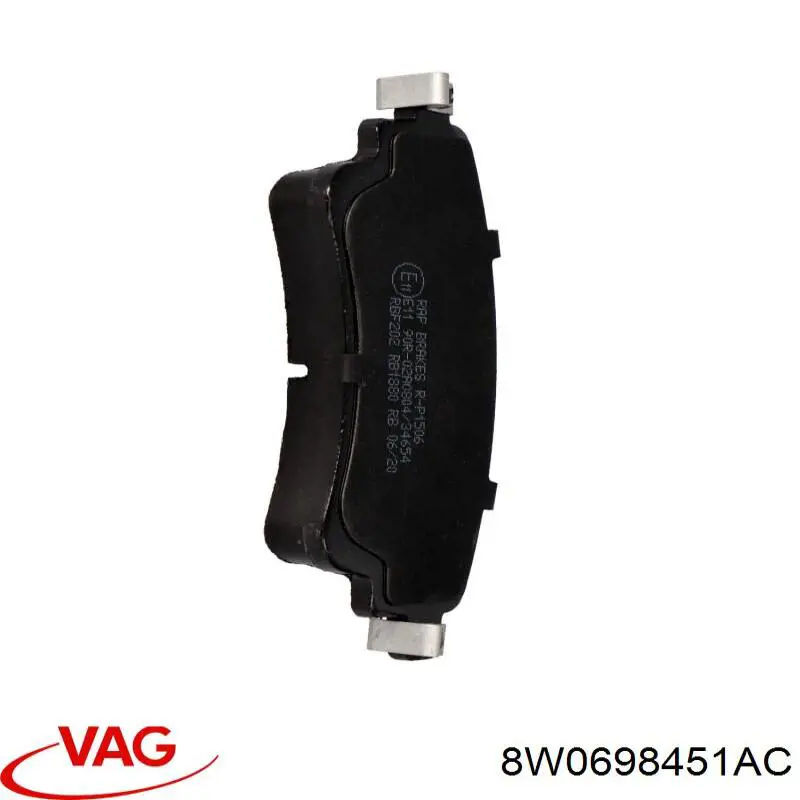 8W0698451AC VAG pastillas de freno traseras