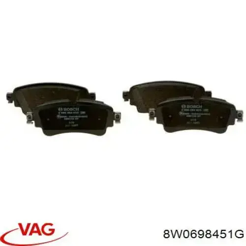 8W0698451G VAG pastillas de freno traseras