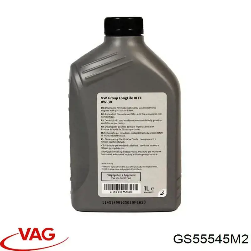 GS55545M2 VAG aceite de motor