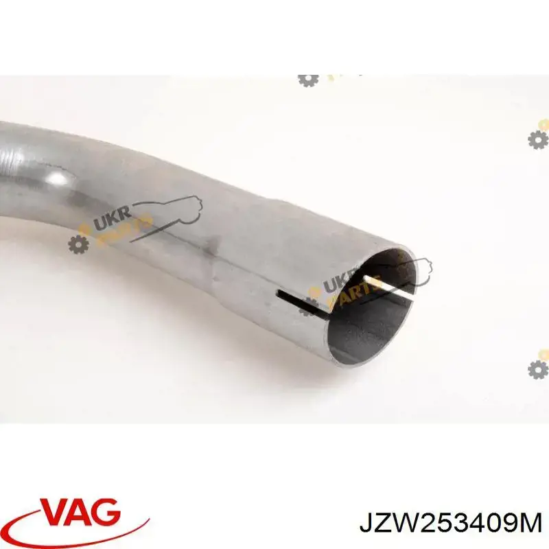 JZW253409M VAG silenciador del medio