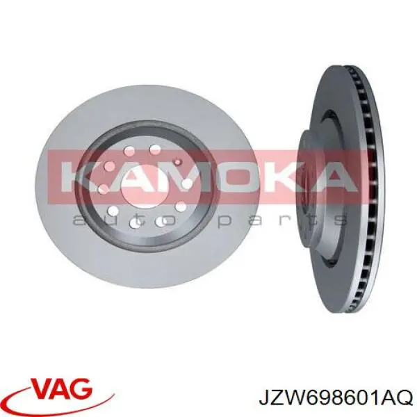 JZW698601AQ VAG disco de freno trasero