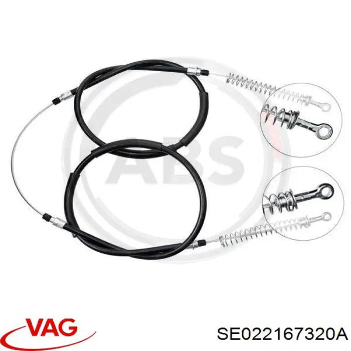 SE022167320A VAG cable de freno de mano trasero derecho/izquierdo