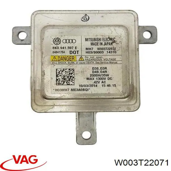 W003T22071 VAG xenon, unidad control