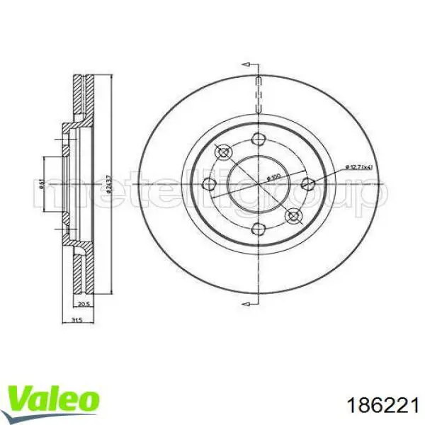 186221 VALEO muelle de suspensión eje delantero