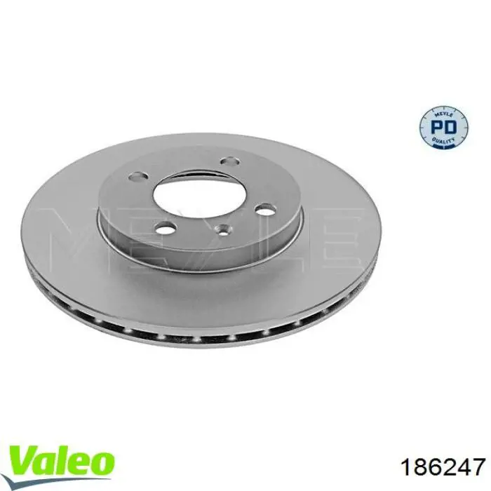 186247 VALEO freno de disco delantero