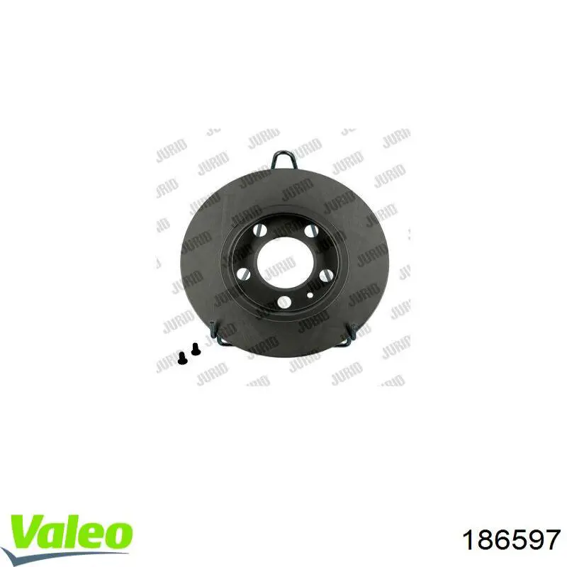 186597 VALEO disco de freno trasero