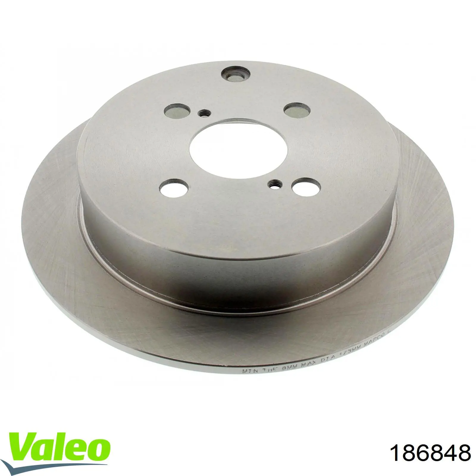 186848 VALEO disco de freno trasero