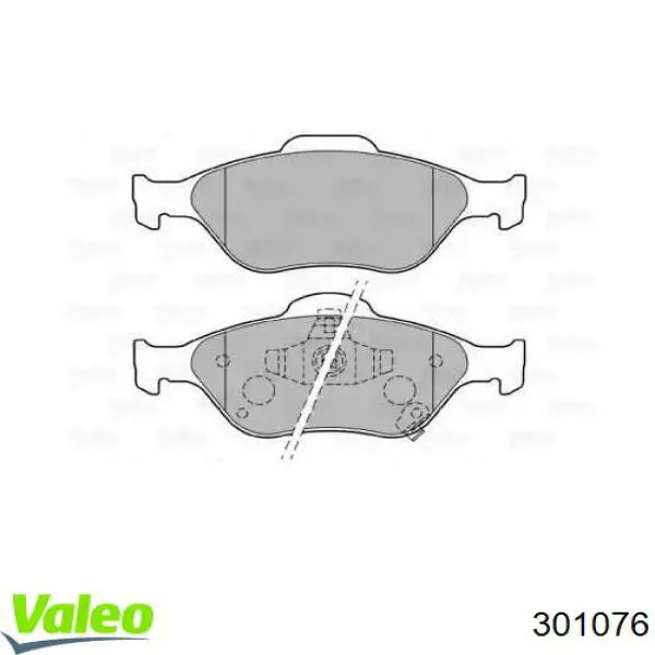 301076 VALEO pastillas de freno delanteras