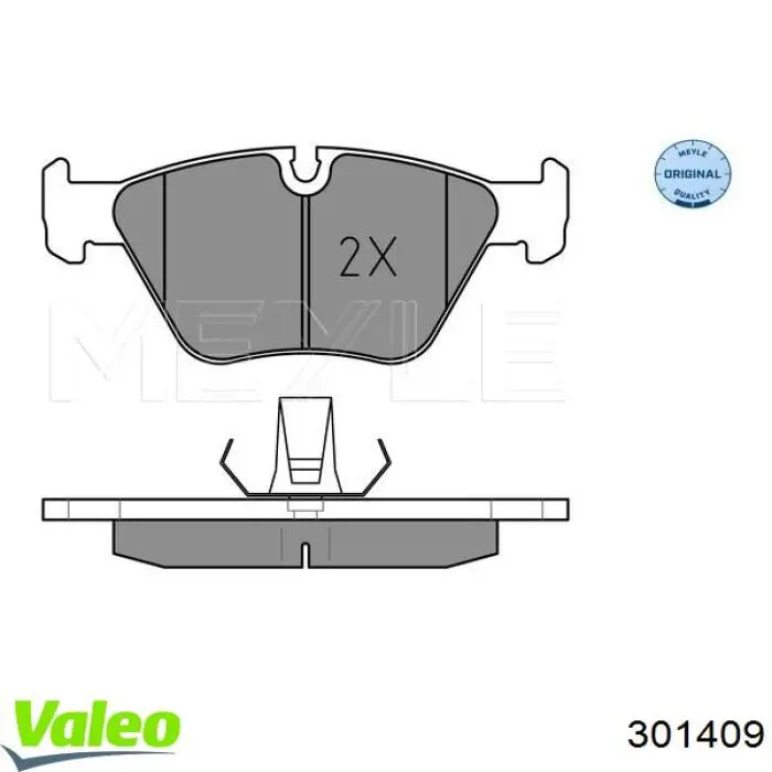 301409 VALEO pastillas de freno delanteras