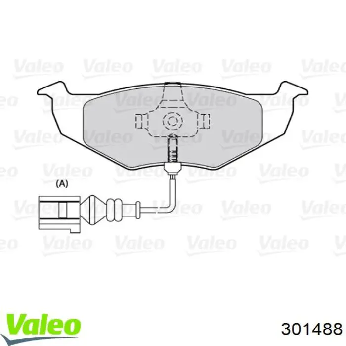 301488 VALEO pastillas de freno delanteras