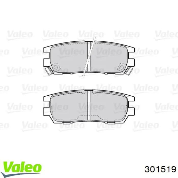 301519 VALEO pastillas de freno traseras