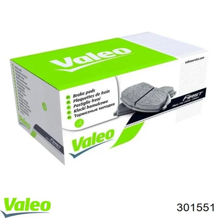 301551 VALEO pastillas de freno delanteras