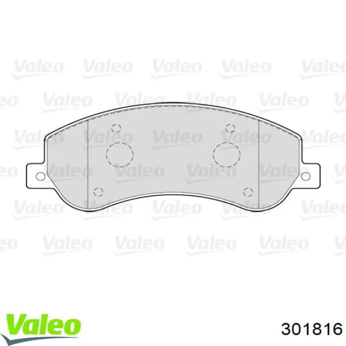 301816 VALEO pastillas de freno delanteras