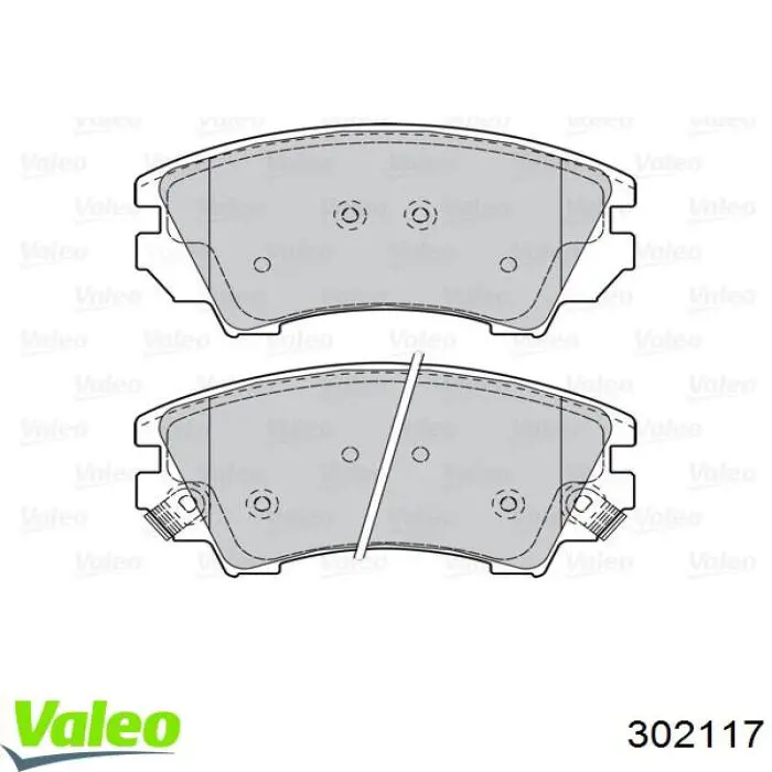 302117 VALEO pastillas de freno delanteras