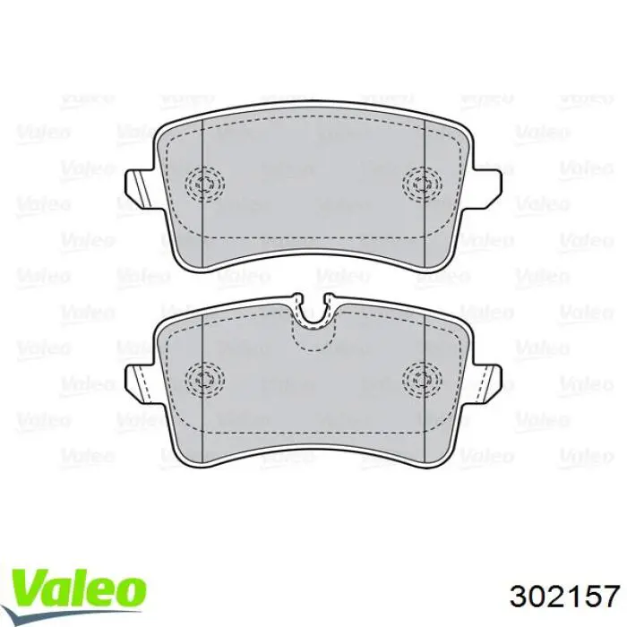 302157 VALEO pastillas de freno traseras