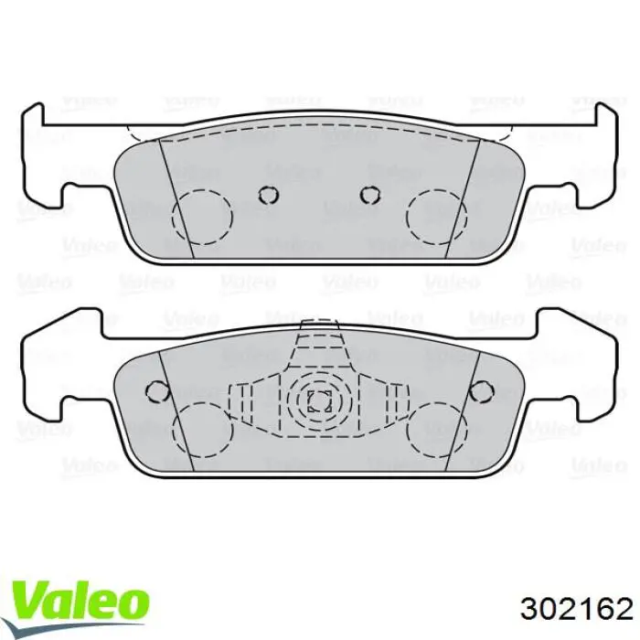 302162 VALEO pastillas de freno delanteras