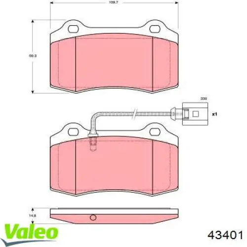 43401 VALEO piloto posterior izquierdo