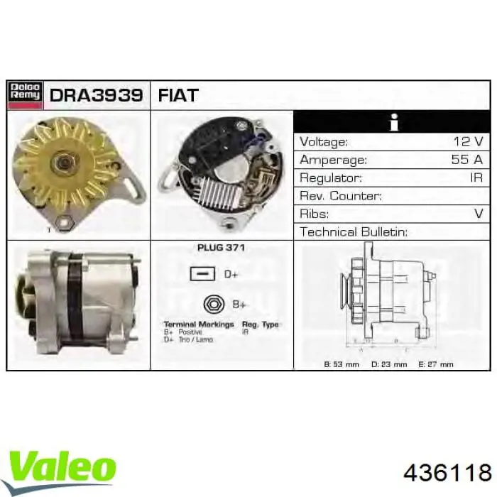 71721140 Fiat/Alfa/Lancia alternador