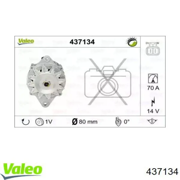 437134 VALEO alternador