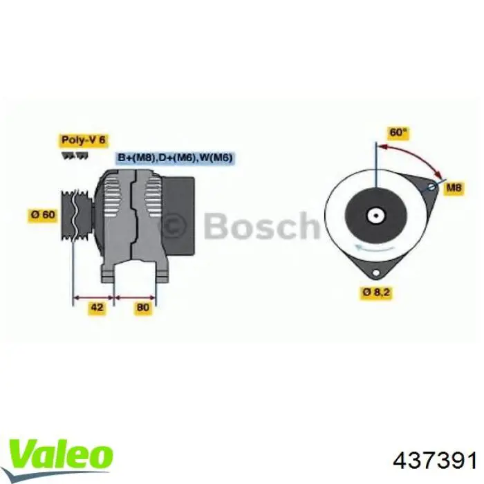  Alternador para Ford Escort AVL