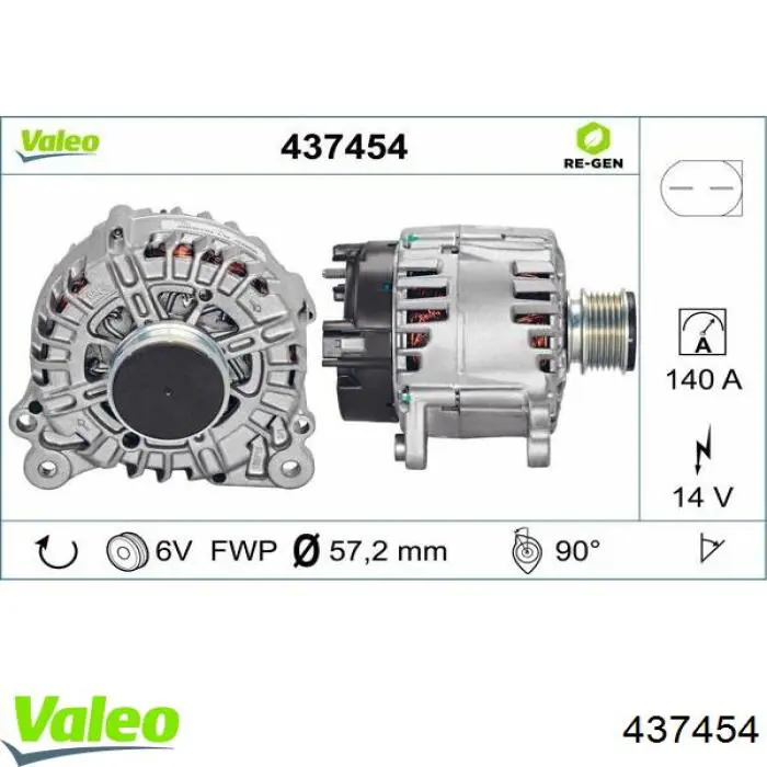 437454 VALEO alternador