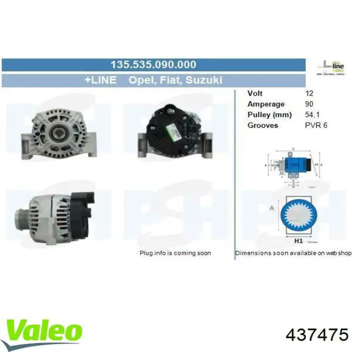 437475 VALEO alternador