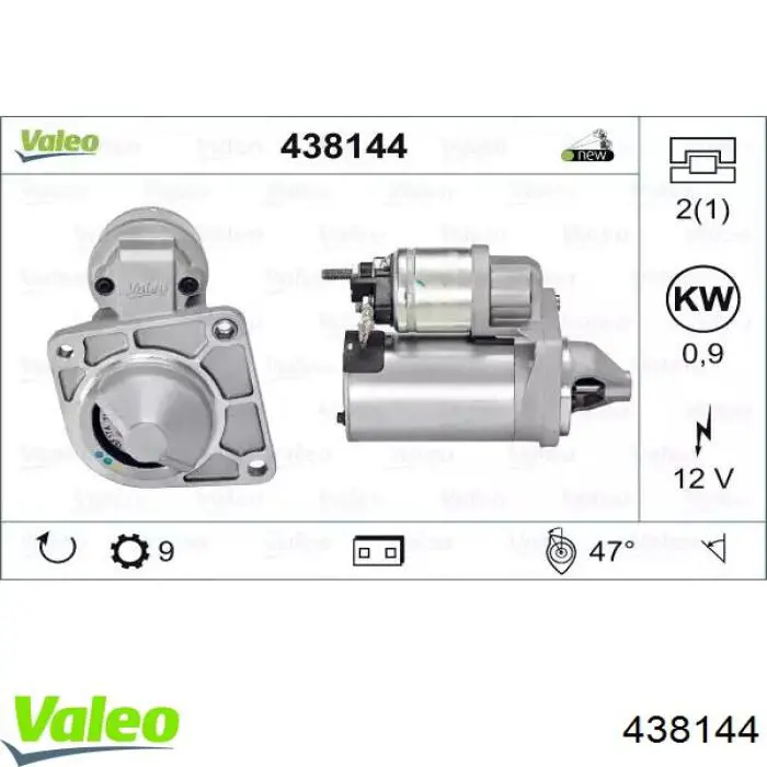 438144 VALEO motor de arranque