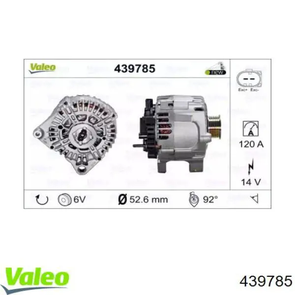 439785 VALEO alternador