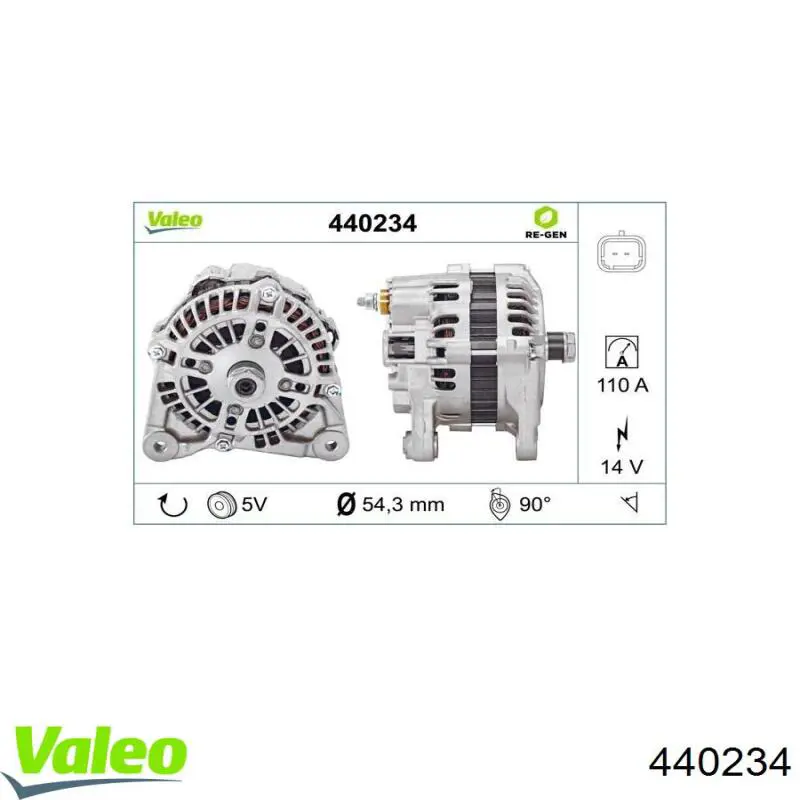 440234 VALEO alternador