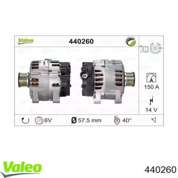 440260 VALEO alternador